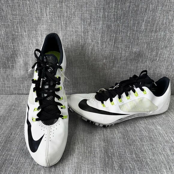 Nike Superfly R4 White Black Volt Track Spikes 526626-170 Mens Size 15 Sprinting main image 5